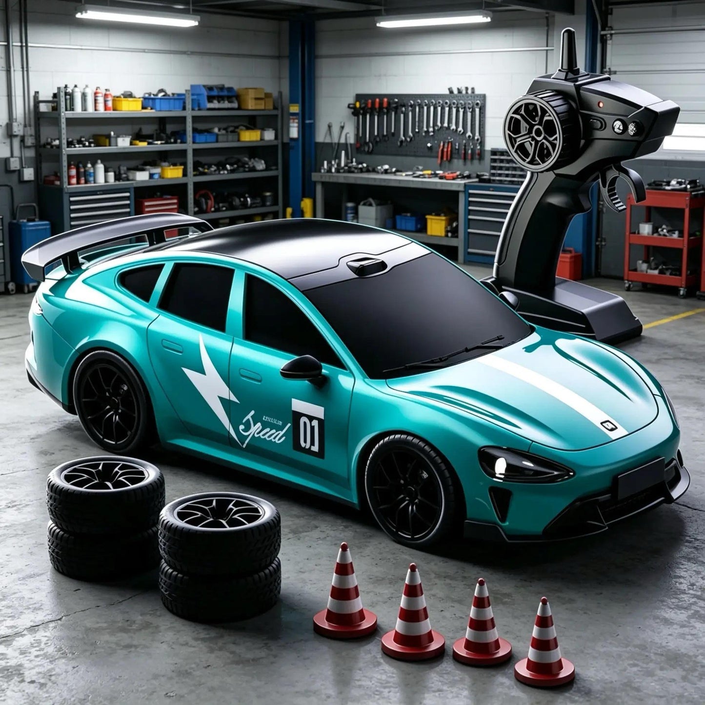 MiniDrift High Speed Drift Auto mit LED & Fernsteuerung